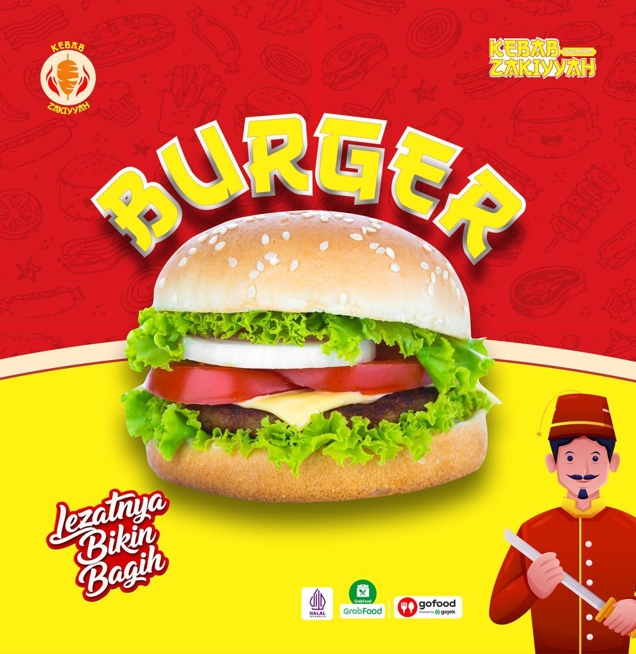 Stiker Produk UMKM Burger